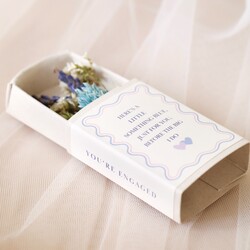 You're Engaged Dried Flower Matchbox Posy