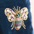 Close up of bee on My Doris Jewelled Bee Coin Purse
