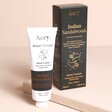 Aery Indian Sandalwood Hand Cream on neutral background