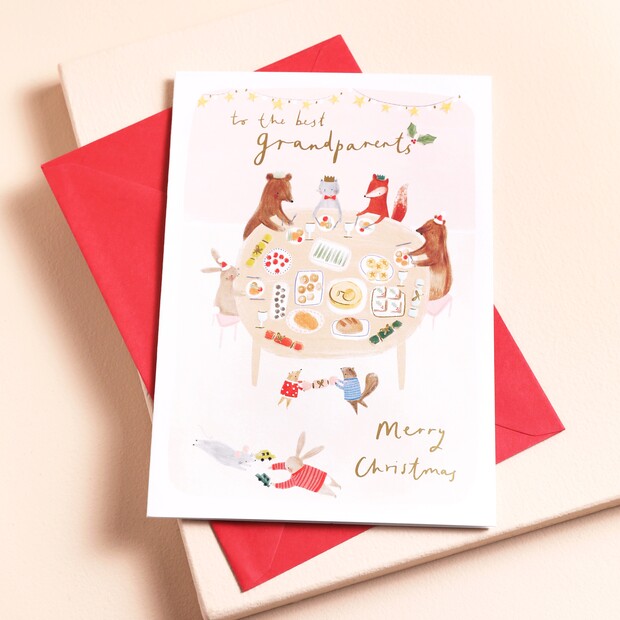 The Art File Best Grandparents Christmas Dinner Card