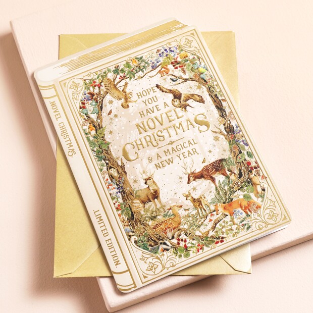 The Art File Vintage Novel Woodland Christmas Card The Art File Vintage Novel Woodland Christmas Card