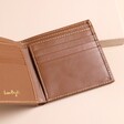 Open Men's Leather Wallet in Tan