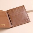 Brown Personalised Men's Leather Wallet