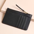 Leather Card Purse in Black