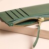 Leather Card Purse in Green