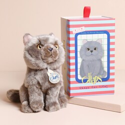 B.T. Chaps Freddy the British Shorthair Floppy Cat Soft Toy in Gift Box