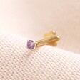 14ct Gold Amethyst Earring