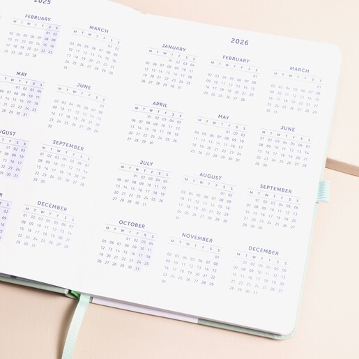 Opened Page of Diary Planner