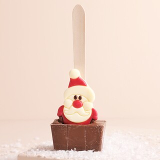 Cocoba Christmas Santa Milk Chocolate Hot Chocolate Spoon