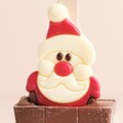 Close Up of Cocoba Christmas Santa Milk Chocolate Hot Chocolate Spoon