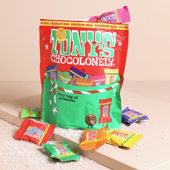 Tony's Chocolonely Rainbow Mix Christmas Pouch