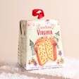 Virginia Traditional Mini Panettone In Hanging Gift Box with cake illustration