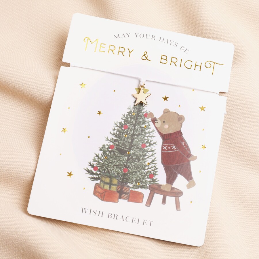 Christmas Star Wish Bracelet Little Bear Co Lisa Angel