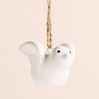 Close Up of Send with Love Dove Hanging Decoration