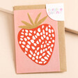 Caroline Gardner Strawberry Greetings Card