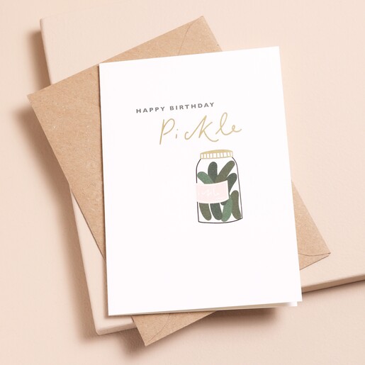 Pickle Birthday Card