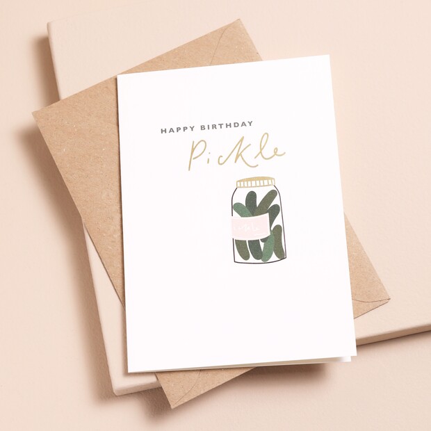 Caroline Gardner Pickle Birthday Card