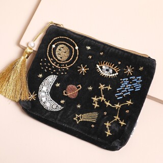 House of Disaster After Dark Black Makeup Bag
