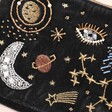 Close Up of After Dark Black Makeup Bag