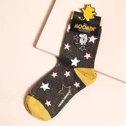 House of Disaster Moomin Love Glitter Socks in Navy