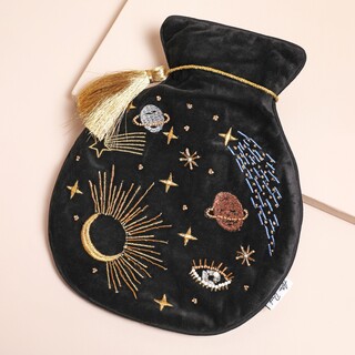 House of Disaster After Dark Black Hot Water Bottle