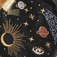 House of Disaster After Dark Black Hot Water Bottle with close up details of embroidery and beads