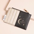 House of Disaster After Dark Black Zip Purse with multiple card pockets and moon detail