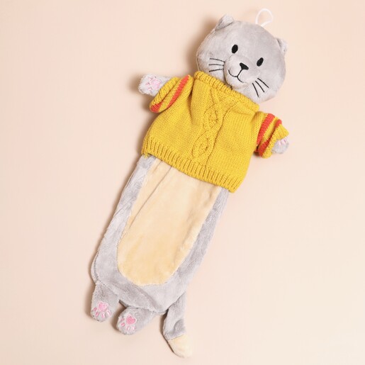 House Of Disaster Cat In Jumper Hot Water Bottle House Of Disaster Cat In Jumper Hot Water Bottle