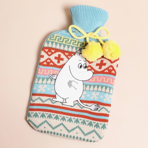 Moomin Fair Isle Hot Water Bottle Moomin Fair Isle Hot Water Bottle