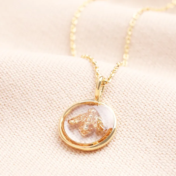 Estella Bartlett Resin Bee Pendant Necklace Estella Bartlett Resin Bee Pendant Necklace