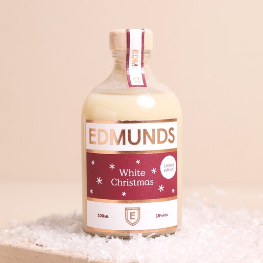 White Christmas on a Beige Background