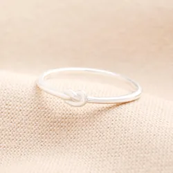 Sterling Silver Knot Ring in Silver