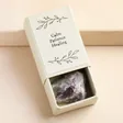 East of India Amethyst Crystal Matchbox in Box