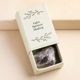 East of India Amethyst Crystal Matchbox