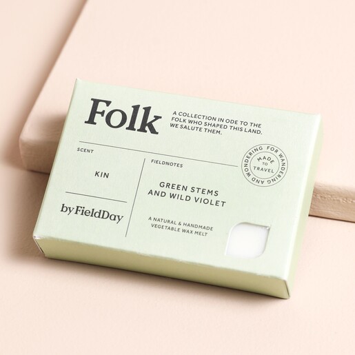 Folk Kin Wax Melts on beige background