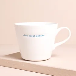 Keith Brymer Jones Medium Ceramic 'But First Coffee' White Mug