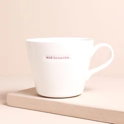 Keith Brymer Jones Medium Ceramic 'Breathe' White Mug