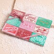 The Chocolate Gift Company All Star Reindeer Matchbooks against snowy background