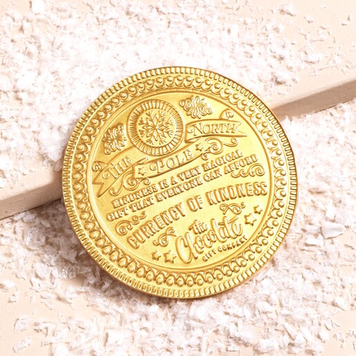 Back of the coin The Chocolate Gift Company Kindness Milk Chocolate Coin