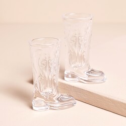 Gentlemen's Hardware Set of 2 Cowboy Boot Shot Glasses