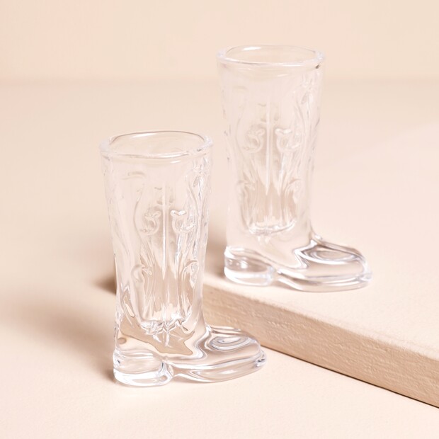 Gentlemen's Hardware Set of 2 Cowboy Boot Shot Glasses Gentlemen's Hardware Set of 2 Cowboy Boot Shot Glasses