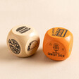 Gentlemen's Hardware Friday Night Dice Set of 2 Close Up Against A Beige Background