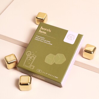 Here's How 'The Ruby' Gold Stainless Cocktail Chillers