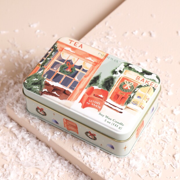 Paddywax Sweet Orange and Fir Christmas Candle Tin