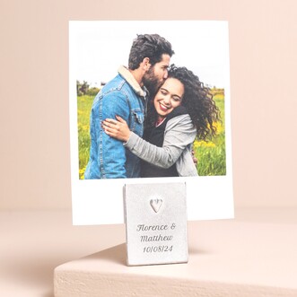 Lancaster & Gibbings Personalised Heart Photo Holder