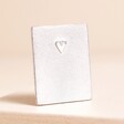 Lancaster & Gibbings Heart Photo Holder on a neutral background