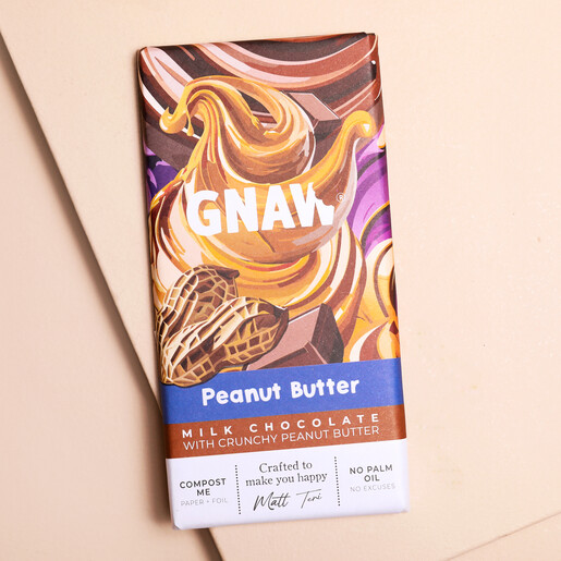 Gnaw Peanut Butter Chocolate Bar  Gnaw Peanut Butter Chocolate Bar