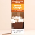 Close Up of Gnaw Seville Orange Hot Chocolate Spoon with Marshmallows 