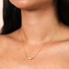 Pearl Two Peas in a Pod Pendant Necklace in Gold