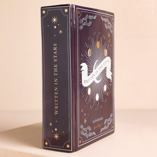 Ceramic Navy Celestial Book Vase Ceramic Navy Celestial Book Vase